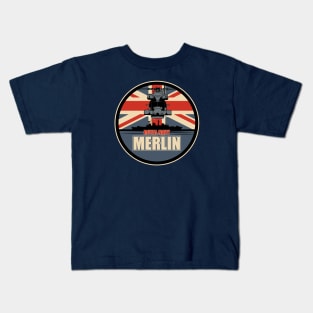 Merlin Helicopter Patch Kids T-Shirt